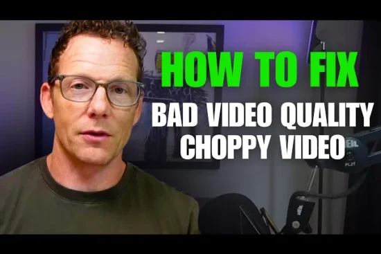 fix choppy webinar video