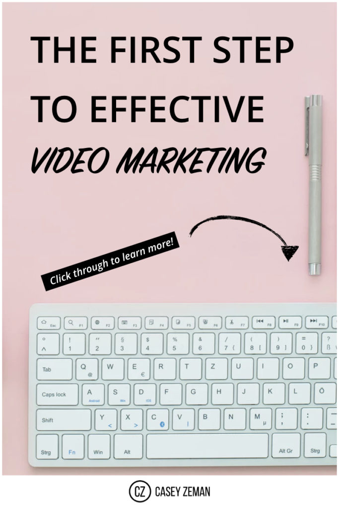 The first step in Video:Video Marketing.001